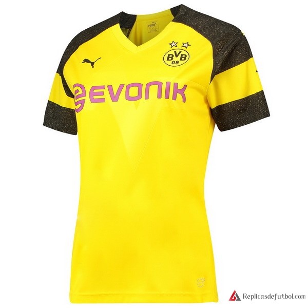Camiseta Borussia Dortmund Primera equipación Mujer 2018-2019 Amarillo